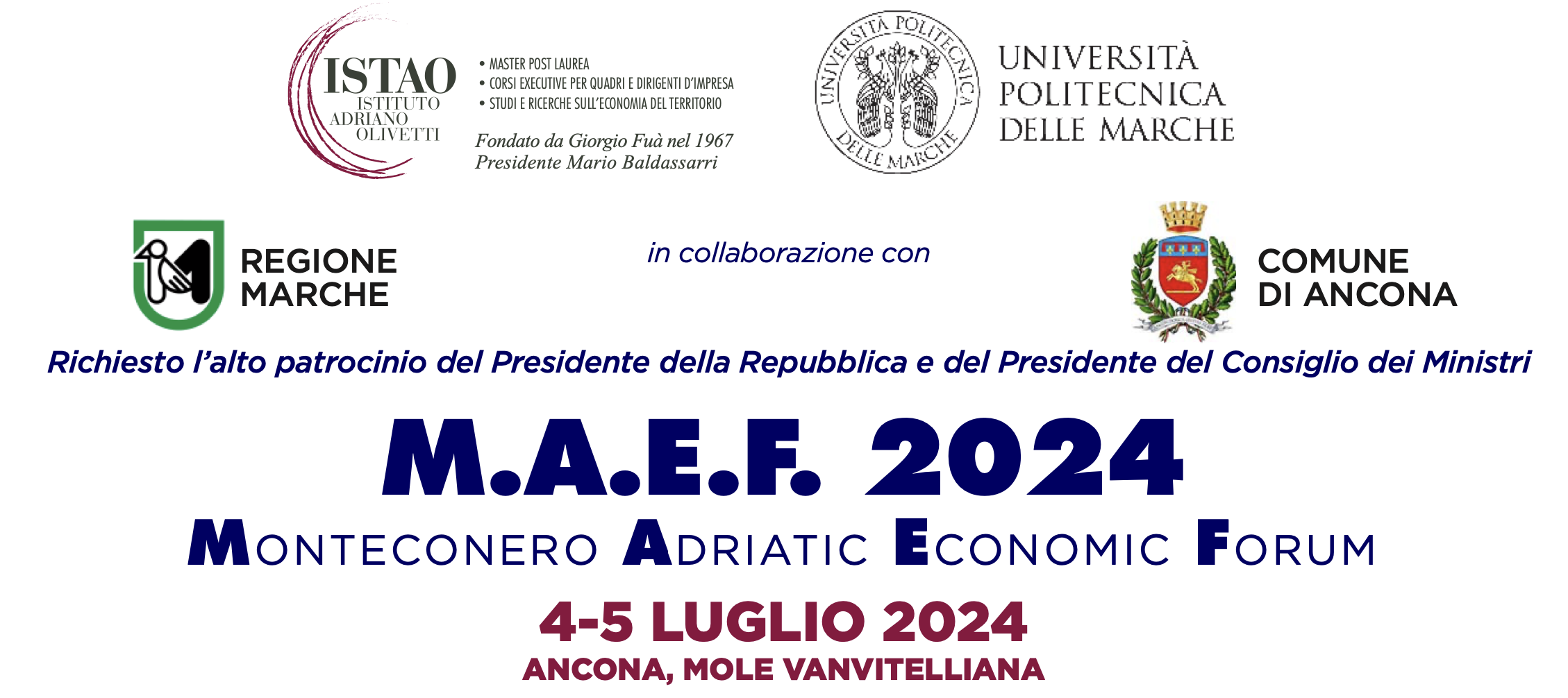 M.A.E.F. 2024 Monteconero Adriatic Economic Forum